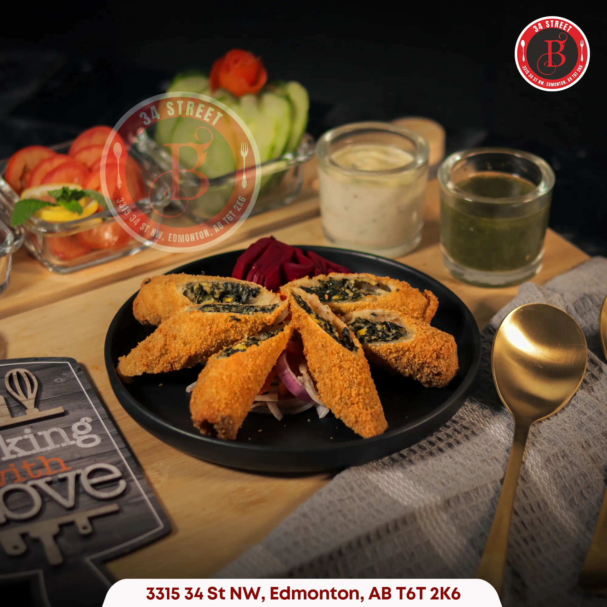 Spinach Corn Roll – Baba Chicken's signature crispy Indian snack in Edmonton